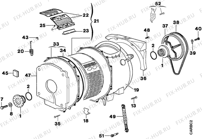 Взрыв-схема стиральной машины Zanussi TL896V - Схема узла Boiler